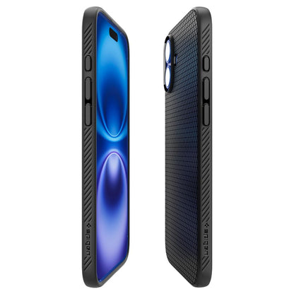 Spigen Liquid Air Case for iPhone 16 Plus - Black - OUTLET_6