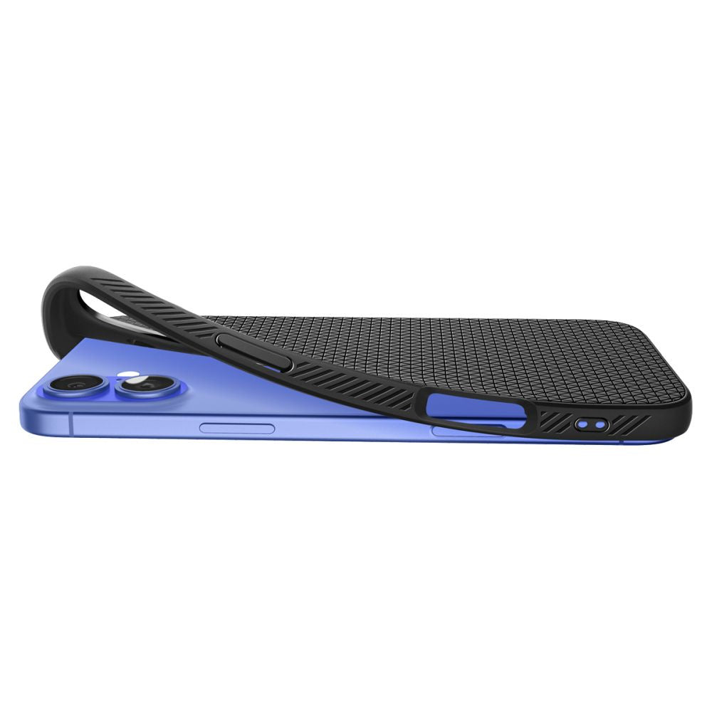Spigen Liquid Air Case for iPhone 16 Plus - Black - OUTLET_7