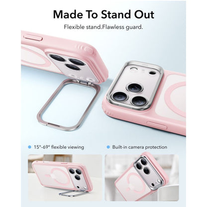 ESR Classic Hybrid Kickstand MagSafe Case for iPhone 18 Pro / 17 Pro - Matte Pink_2
