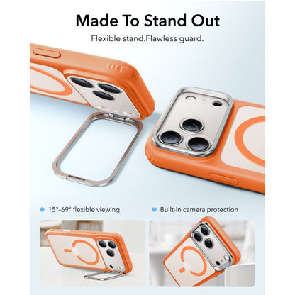 ESR Classic Hybrid Kickstand MagSafe Case for iPhone 18 Pro / 17 Pro - Matte Orange_2