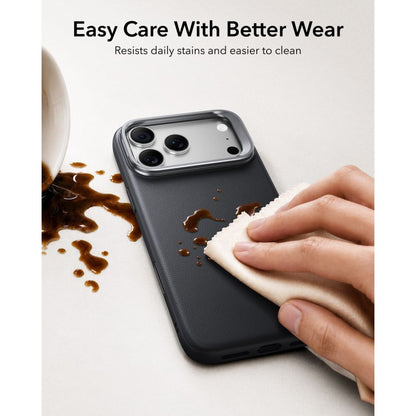 ESR Leather Kickstand MagSafe Case for iPhone 18 Pro Max / 17 Pro Max - Black_4