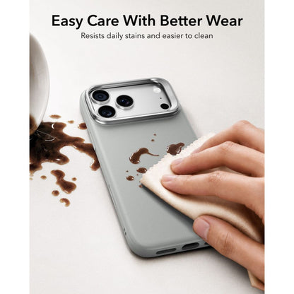 ESR Leather Kickstand MagSafe Case for iPhone 18 Pro Max / 17 Pro Max - Gray_4