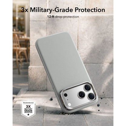ESR Leather Kickstand MagSafe Case for iPhone 18 Pro Max / 17 Pro Max - Gray_5