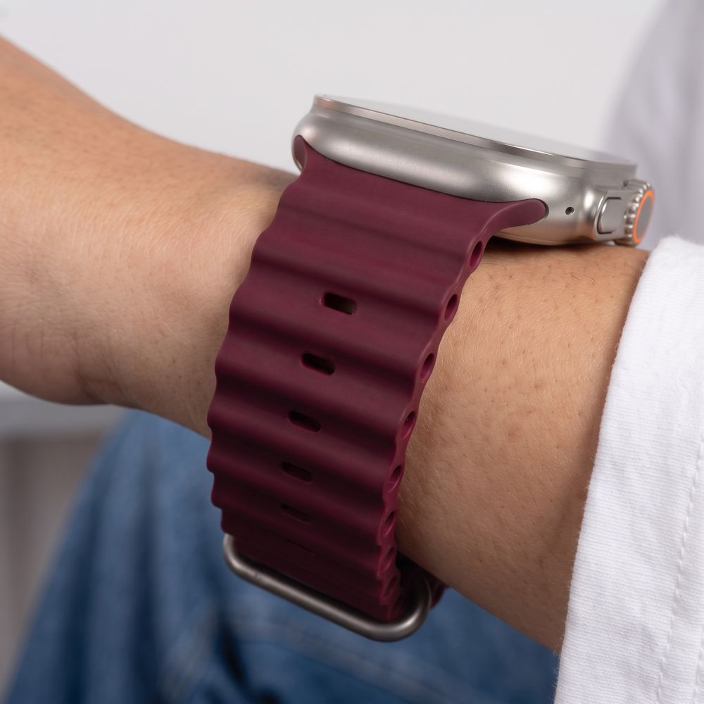 Tech-Protect Iconband Pro strap for Apple Watch 44 / 45 / 46 / 49 mm - burgundy_6