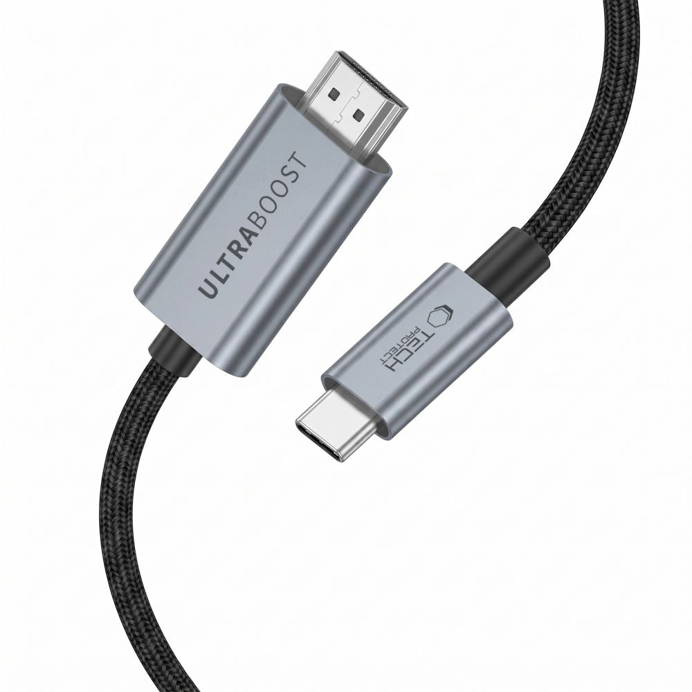 Tech-Protect UltraBoost USB-C HDMI 2.1 60HZ Video Cable 300 cm - Gray_2