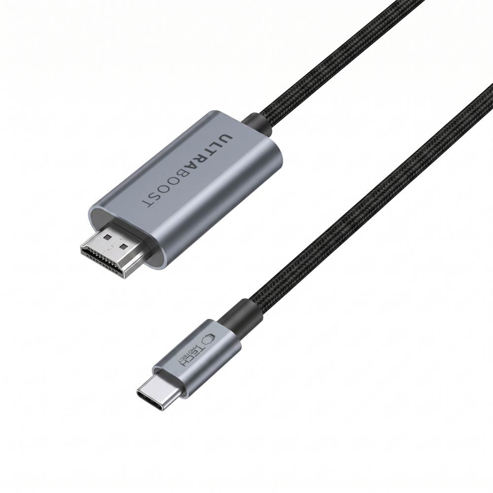 Tech-Protect UltraBoost USB-C HDMI 2.1 60HZ Video Cable 300 cm - Gray_3