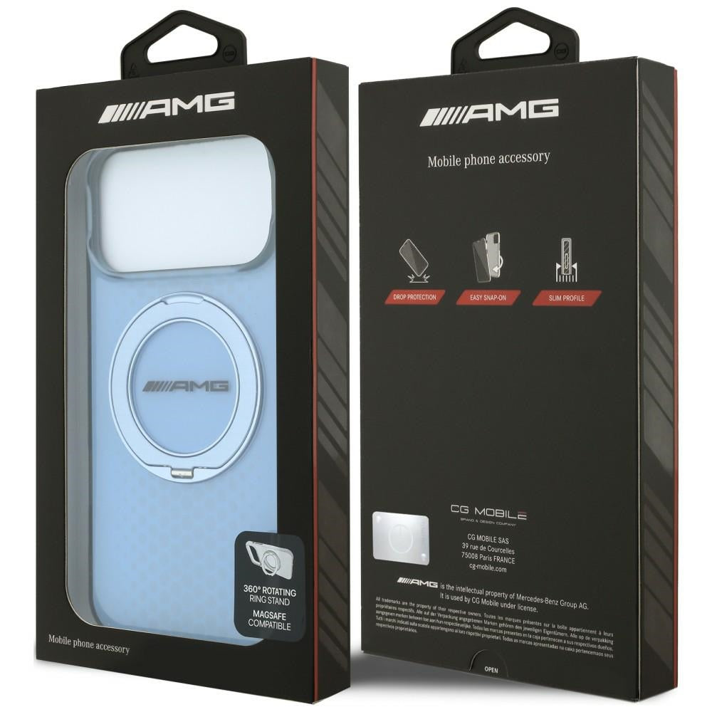 Mercedes AMG IML Double Layer Urban Line with Ring Stand MagSafe case for iPhone 18 Pro Max / 17 Pro Max - blue_7