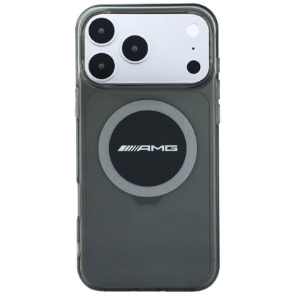 Mercedes AMG IML Transparent Bicolor Block MagSafe Case for iPhone 18 Pro Max / 17 Pro Max - Black and Gray_2