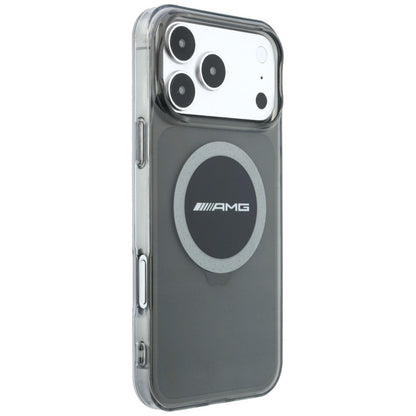 Mercedes AMG IML Transparent Bicolor Block MagSafe Case for iPhone 18 Pro Max / 17 Pro Max - Black and Gray_3