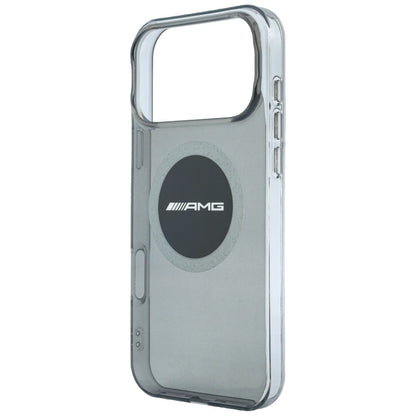 Mercedes AMG IML Transparent Bicolor Block MagSafe Case for iPhone 18 Pro Max / 17 Pro Max - Black and Gray_5