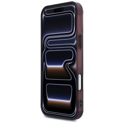 Mercedes AMG IML Transparent Bicolor Block MagSafe Case for iPhone 18 Pro Max / 17 Pro Max - Black and Burgundy_4