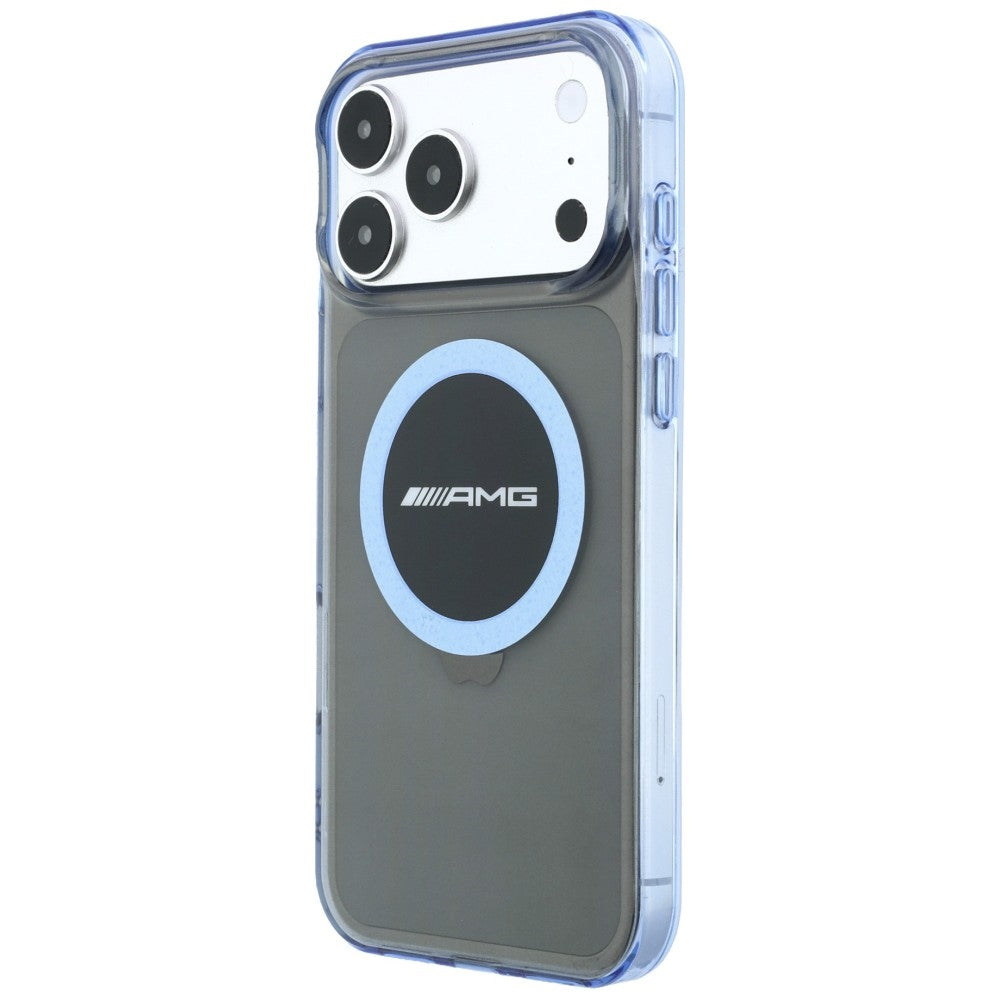 Mercedes AMG IML Transparent Bicolor Block MagSafe Case for iPhone 18 Pro Max / 17 Pro Max - Black and Blue_1