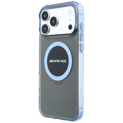 Mercedes AMG IML Transparent Bicolor Block MagSafe Case for iPhone 18 Pro Max / 17 Pro Max - Black and Blue_1