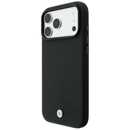 BMW Kevlar Metal Logo MagSafe Case for iPhone 18 Pro Max / 17 Pro Max - Black_1