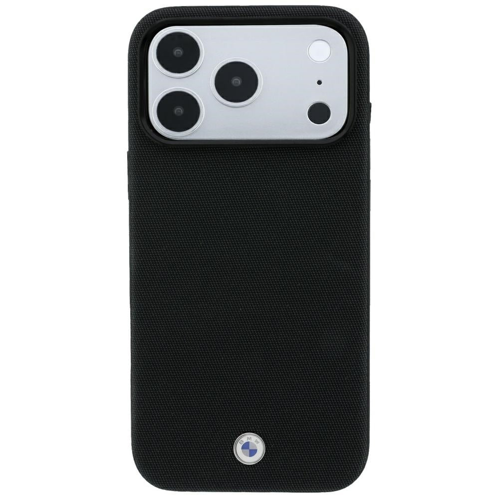 BMW Kevlar Metal Logo MagSafe Case for iPhone 18 Pro Max / 17 Pro Max - Black_2