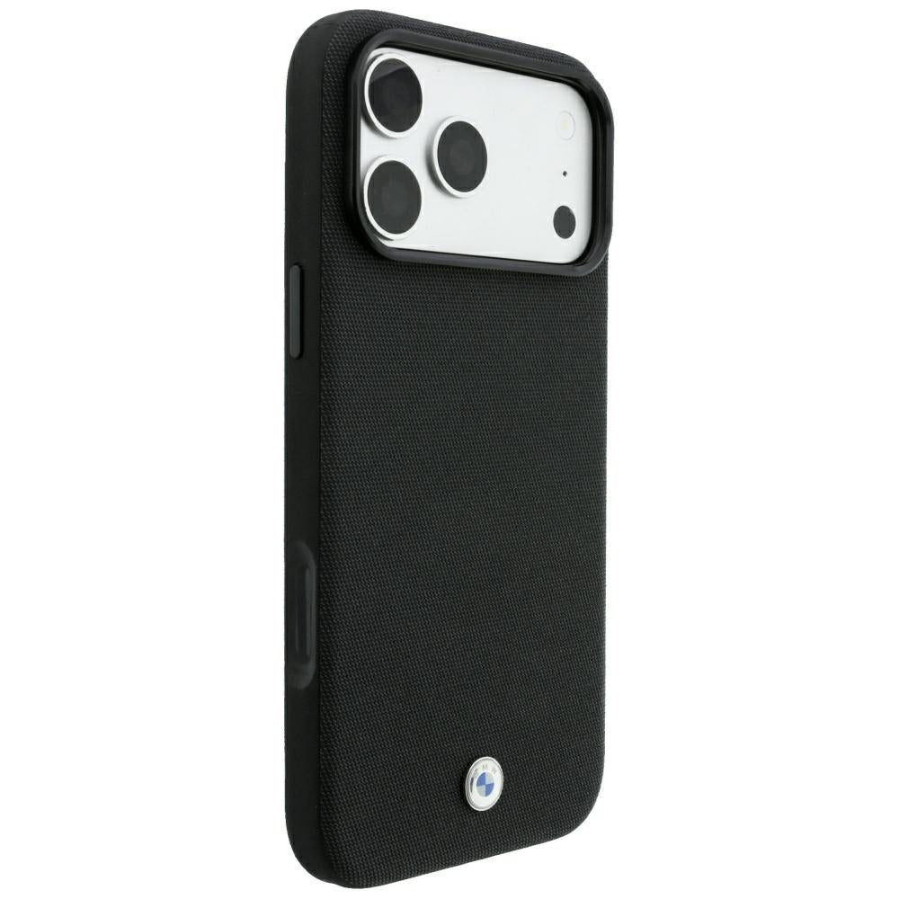 BMW Kevlar Metal Logo MagSafe Case for iPhone 18 Pro Max / 17 Pro Max - Black_3