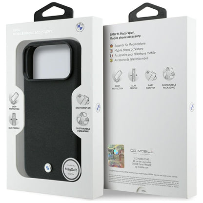 BMW Kevlar Metal Logo MagSafe Case for iPhone 18 Pro Max / 17 Pro Max - Black_7