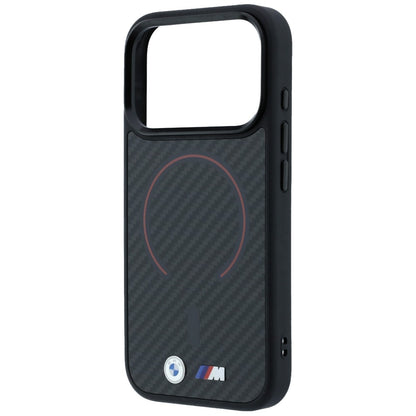 BMW M Kevlar Red Print Ring Metal Logo MagSafe Case for iPhone 18 Pro / 17 Pro - Black_5