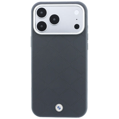 BMW Sign Deboss Quilted Metal Logo MagSafe Case for iPhone 18 Pro / 17 Pro - Dark Gray_2