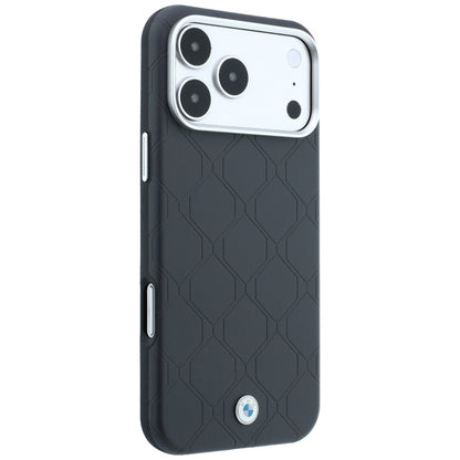 BMW Sign Deboss Quilted Metal Logo MagSafe Case for iPhone 18 Pro / 17 Pro - Dark Gray_3