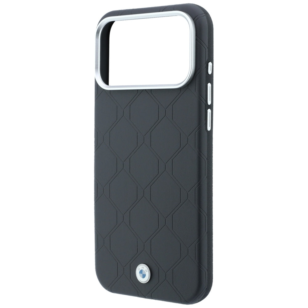 BMW Sign Deboss Quilted Metal Logo MagSafe Case for iPhone 18 Pro / 17 Pro - Dark Gray_5