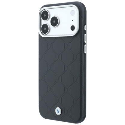 BMW Sign Deboss Quilted Metal Logo MagSafe Case for iPhone 18 Pro Max / 17 Pro Max - Dark Gray_1