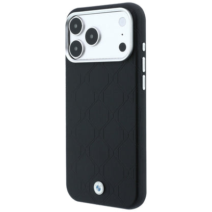 BMW Sign Deboss Quilted Metal Logo MagSafe Case for iPhone 18 Pro Max / 17 Pro Max - Black_1