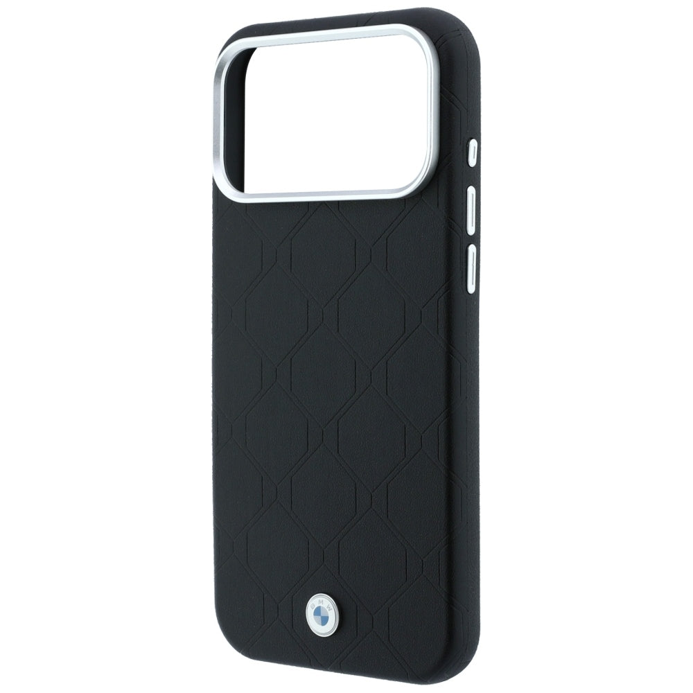 BMW Sign Deboss Quilted Metal Logo MagSafe Case for iPhone 18 Pro Max / 17 Pro Max - Black_5