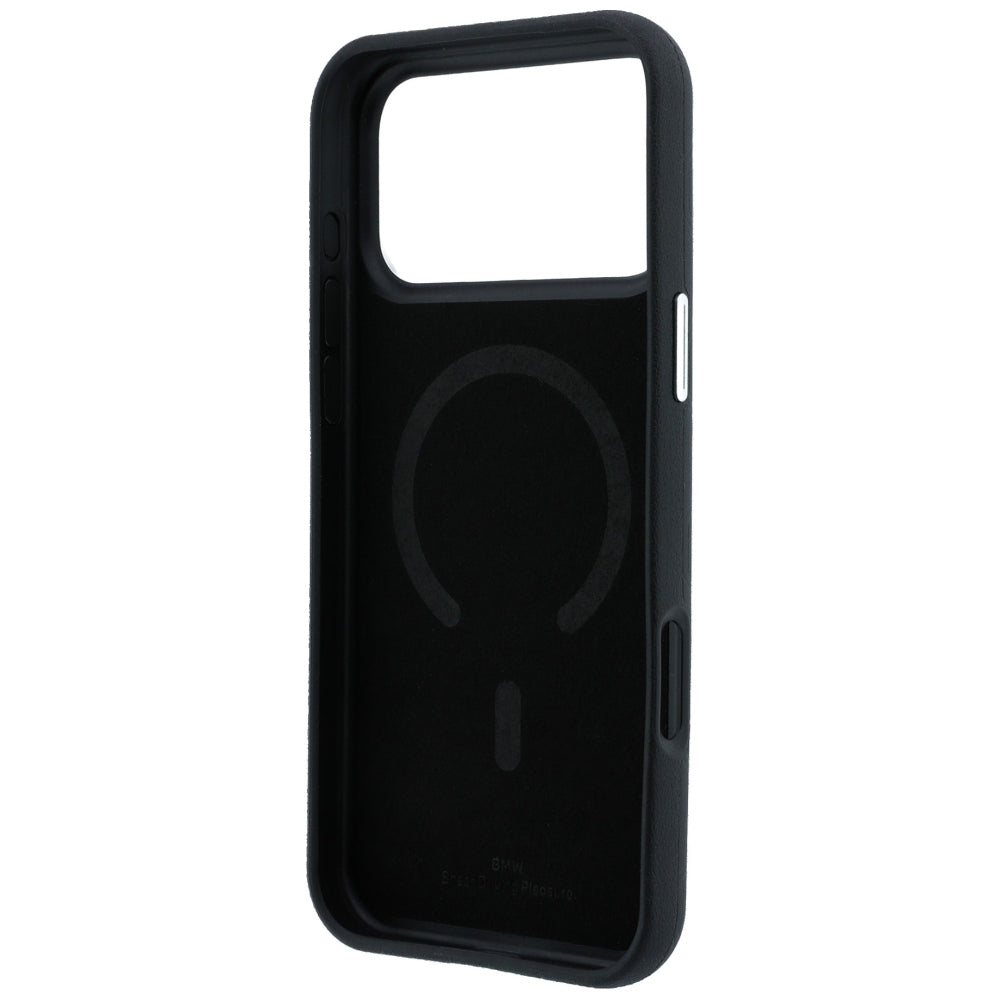 BMW Sign Deboss Quilted Metal Logo MagSafe Case for iPhone 18 Pro Max / 17 Pro Max - Black_6