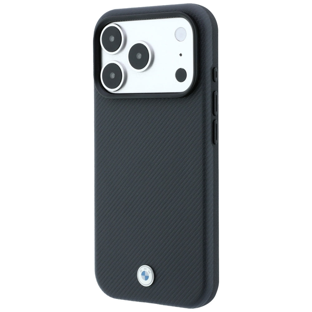 BMW Sign Kevlar Metal Logo MagSafe Case for iPhone 18 Pro Max / 17 Pro Max - Dark Gray_1