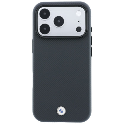 BMW Sign Kevlar Metal Logo MagSafe Case for iPhone 18 Pro Max / 17 Pro Max - Dark Gray_2