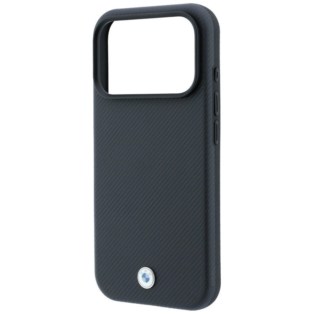 BMW Sign Kevlar Metal Logo MagSafe Case for iPhone 18 Pro Max / 17 Pro Max - Dark Gray_5