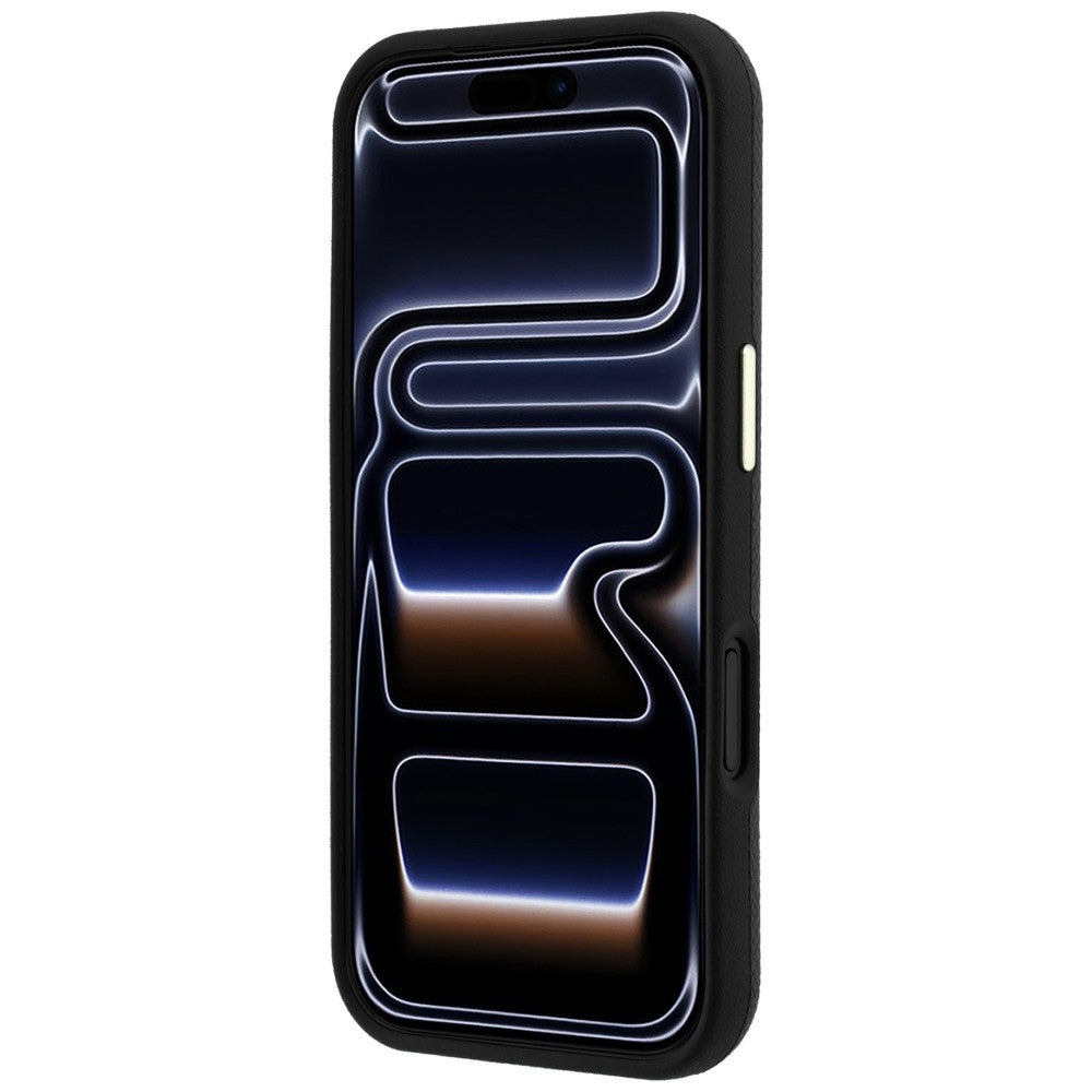Hard Case Guess Grained Big Resin Logo for Apple iPhone 18 Pro / 17 Pro, Black_4