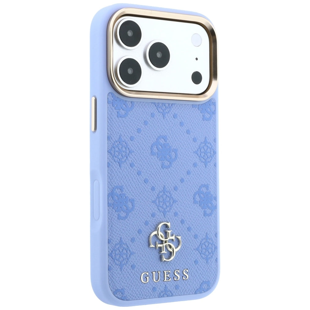 Hard Case Guess Peony 4G Small Logo with MagSafe for Apple iPhone 18 Pro / 17 Pro, Light Blue_3