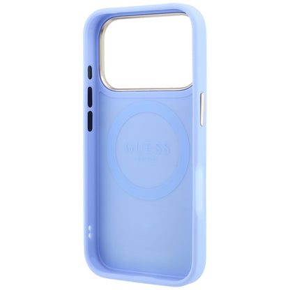 Hard Case Guess Peony 4G Small Logo with MagSafe for Apple iPhone 18 Pro / 17 Pro, Light Blue_6