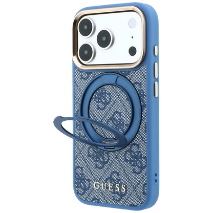Hard Case Guess Ring Stand 360 4G Classic Logo with MagSafe for Apple iPhone 18 Pro / 17 Pro, Blue_1