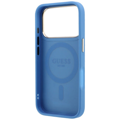 Hard Case Guess Ring Stand 360 4G Classic Logo with MagSafe for Apple iPhone 18 Pro / 17 Pro, Blue_6