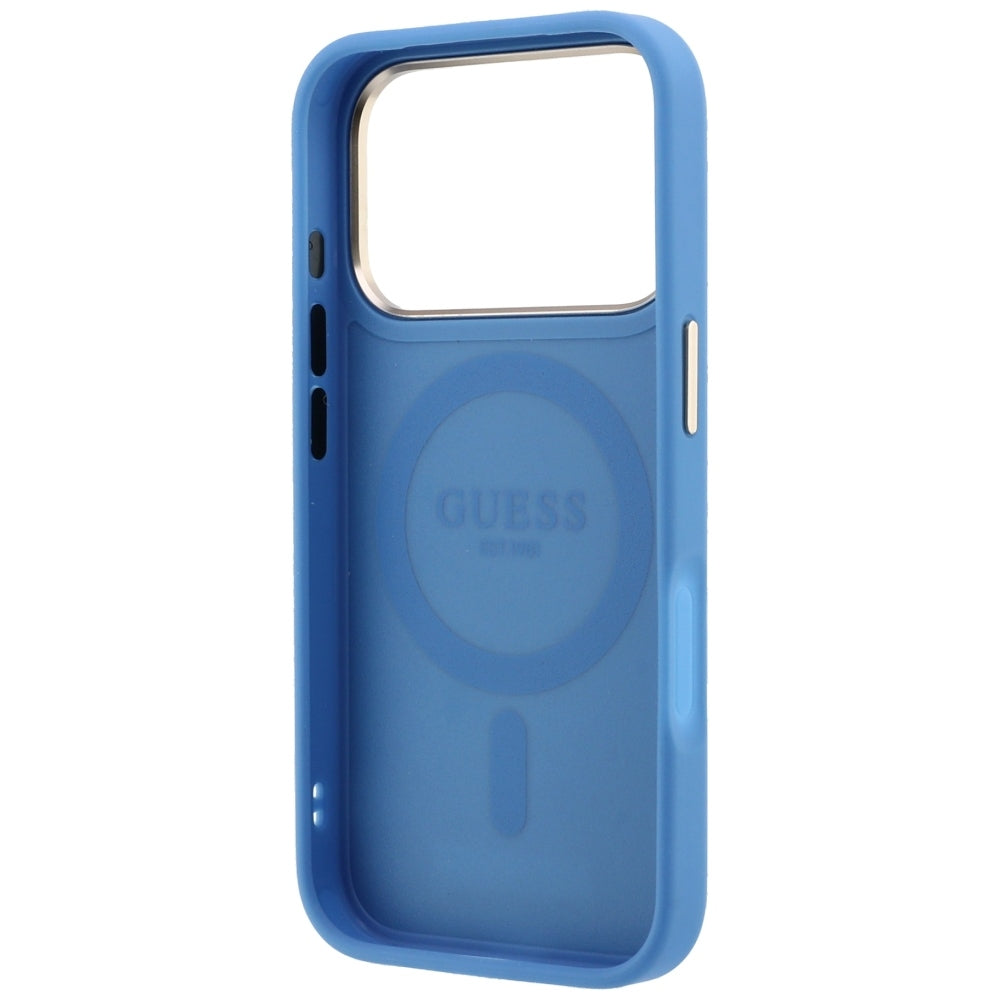 Hard Case Guess Ring Stand 360 4G Classic Logo with MagSafe for Apple iPhone 18 Pro Max / 17 Pro Max, Blue_6