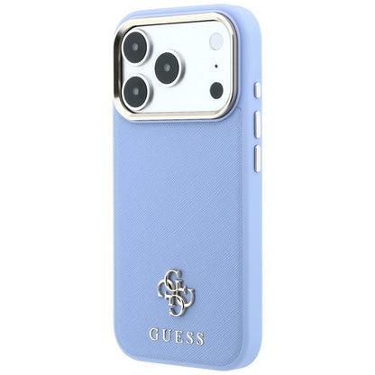 Hard Case Guess Saffiano Small 4G Classic with MagSafe for Apple iPhone 18 Pro / 17 Pro, Light Blue_1
