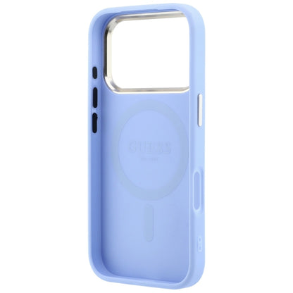 Hard Case Guess Saffiano Small 4G Classic with MagSafe for Apple iPhone 18 Pro / 17 Pro, Light Blue_6