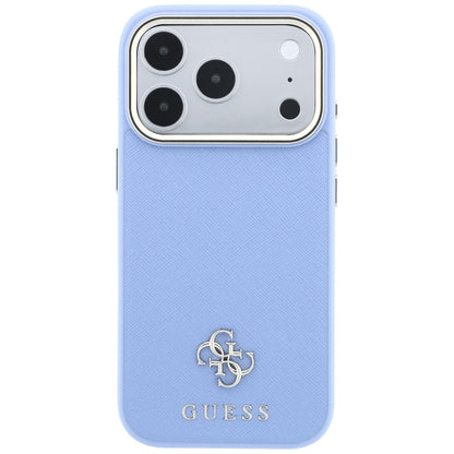 Hard Case Guess Saffiano Small 4G Classic with MagSafe for Apple iPhone 18 Pro Max / 17 Pro Max, Light Blue_2