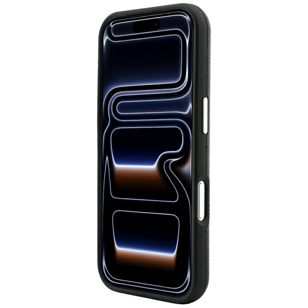 Karl Lagerfeld Grained Embossed Ring &amp; Kameo Logo MagSafe Case for iPhone 18 Pro / 17 Pro - Black_4