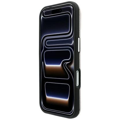 Hard Case Karl Lagerfeld Grained Embossed Ring with MagSafe for Apple iPhone 18 Pro Max / 17 Pro Max, Beige_4