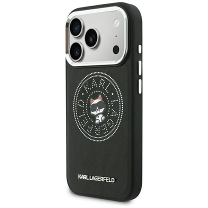 Hard Case Karl Lagerfeld Point and Choupette Sketch with MagSafe for Apple iPhone 18 Pro / 17 Pro, Black_1