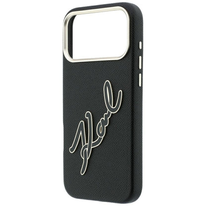 Hard Case Karl Lagerfeld Smooth Big Resin Signature Logo for Apple iPhone 18 Pro Max / 17 Pro Max, Black_5