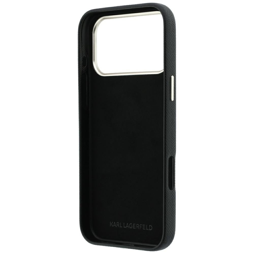 Hard Case Karl Lagerfeld Smooth Big Resin Signature Logo for Apple iPhone 18 Pro Max / 17 Pro Max, Black_6