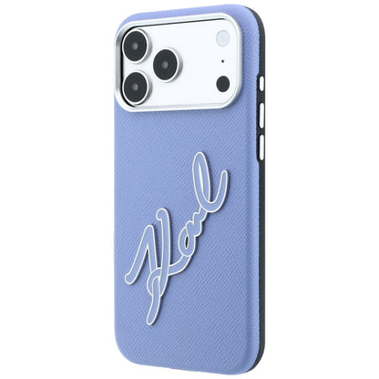 Hard Case Karl Lagerfeld Smooth Big Resin Signature Logo for Apple iPhone 18 Pro Max / 17 Pro Max, Light Blue_1