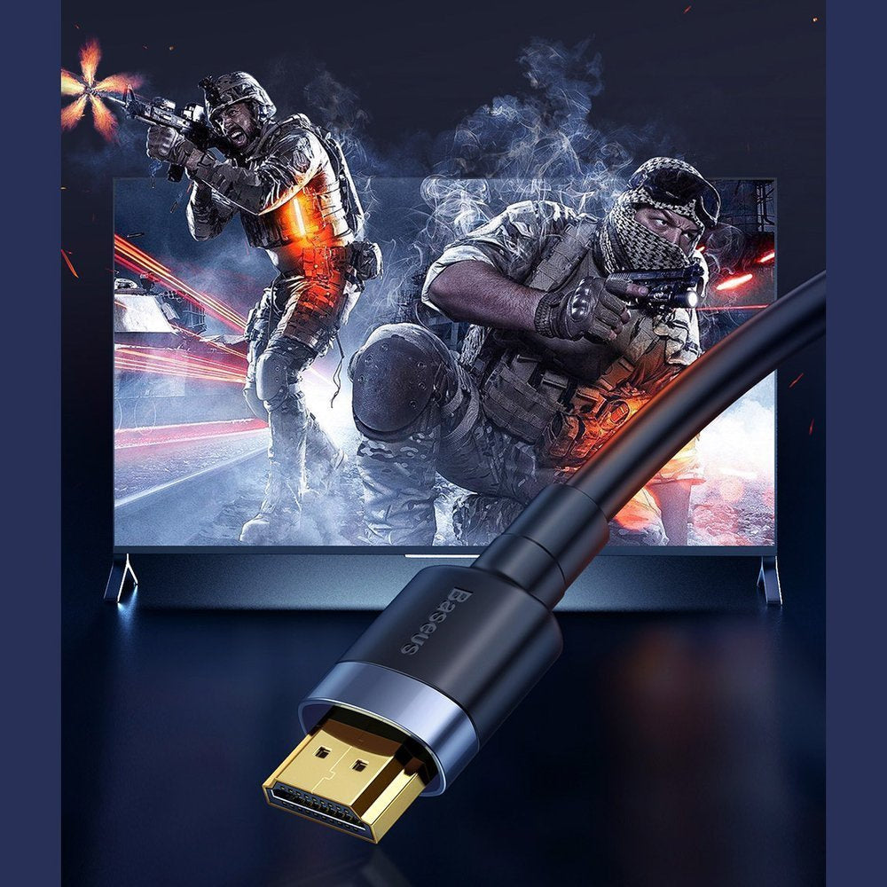 Baseus Cafule HDMI / HDMI 2.0 4K 60 Hz 3D 18 Gbps cable 2 m - black - OUTLET_9
