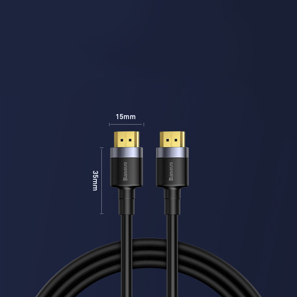 Baseus Cafule HDMI / HDMI 2.0 4K 60 Hz 3D 18 Gbps cable 2 m - black - OUTLET_13
