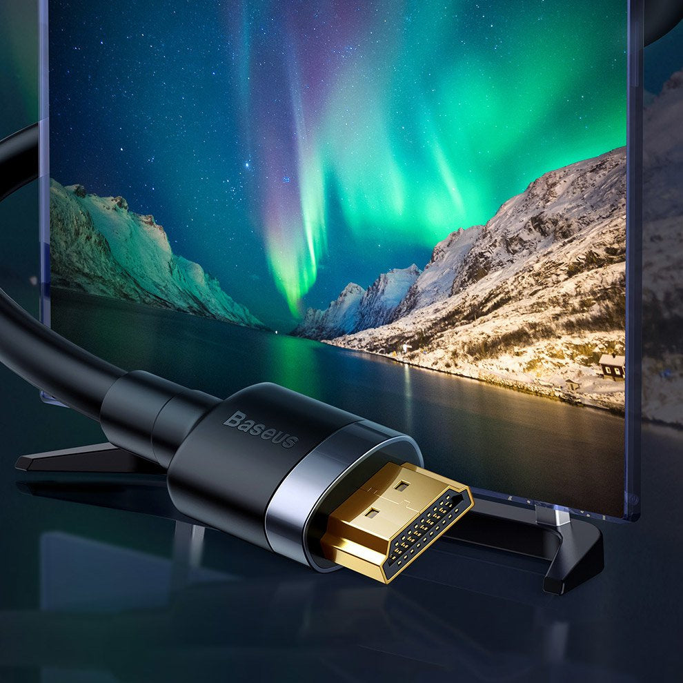 Baseus Cafule HDMI / HDMI 2.0 4K 60 Hz 3D 18 Gbps cable 2 m - black - OUTLET_7